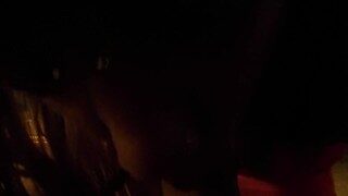 Niecy shows off her blowjob skills at a party