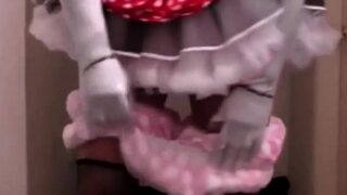 Sissy gets triple diapered
